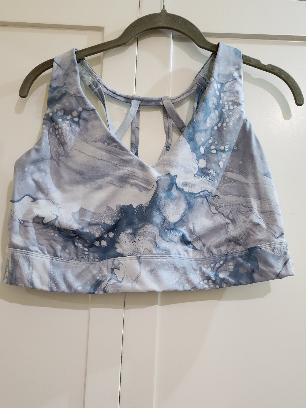 all in motion White and Black Strappy Sports Bra